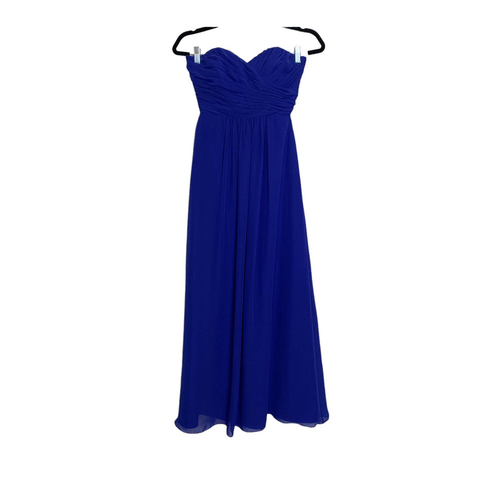 B2 Womens Maxi Dress Size 2 Strapless Bridesmaid Event Long Lined